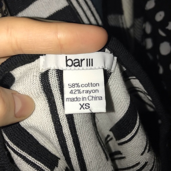 Black and White Knit Bar III Bora Bora Midi Dress - Picture 6 of 6